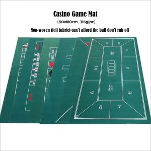 Texas Hold'em Baccarat Roulette taille Citi jeu Non tiss&eacute; tapis de Table Portable Casino Poker tapis