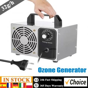 G&eacute;n&eacute;rateur d'ozone 32 g/h, Machine &agrave; l'ozone, purificateur d'air O3, d&eacute;sodorisant pour la maison, la