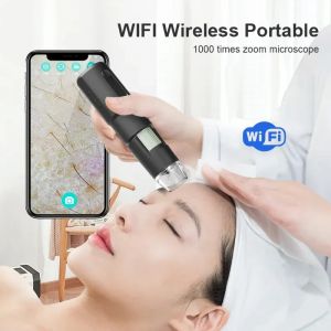 Microscope num&eacute;rique WiFi, Dermatoscope &eacute;lectronique sans fil, d&eacute;tection du cuir chevelu, loupe des
