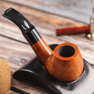 Pipe en bois de bruyère gravée avec filtre pour homme, mini pipe à tabac classique, accessoire pour