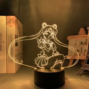 Kawaii marin lune dessin animé chambre décoration chambre LED veilleuse princesse style