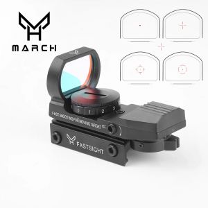 March1X22X33 réflexe point rouge 11/20mm 4 réticule Rail lunette de visée optique de chasse