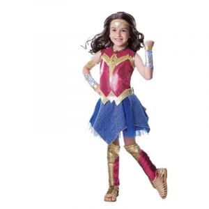 Deluxe enfant aube de la Justice femme fille super-héros Halloween Cosplay Fantasia déguisement