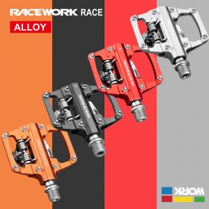 RACEWORK vtt p&eacute;dales automatiques autobloquantes CNC en alliage d'aluminium DU roulement SPD Double