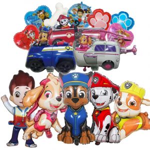 Paw Patrol &ndash; ballon en aluminium, dessin anim&eacute; Ryder Chase Marshall Skye, d&eacute;coration de f&ecirc;te
