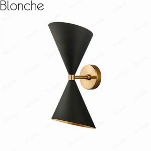 Applique murale industrielle noire moderne, pour salle de bain, chambre à coucher, escalier,