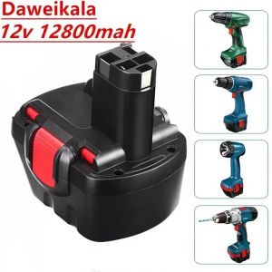 Pour Bosch 12V batterie Rechargeable 12V 12.8AH AHS GSB GSR 12 VE-2 batterie BAT043 BAT045 BAT046
