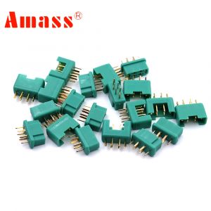 Amass MPX6 MPX 6 broches mâle femelle connecteur plaqué or 30A prise pour RC planeur avion Drone