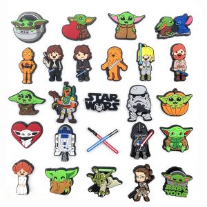 25Styles Star Wars Yoda pour breloques de chaussures pour sabots sandales décorations chaussures