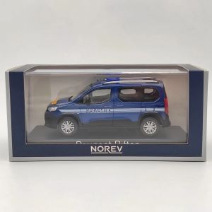 Norev-Modèle moulé sous pression de la gendarmerie Rifter, voiture bleue, jouets de collection,