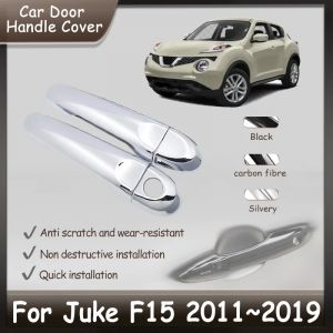 Couvercle de poignée de porte chromé pour Nissan Juke F15, accessoires de voiture, autocollants,