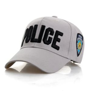 Casquette de baseball avec lettre de la police pour hommes et femmes, chapeaux de soleil de