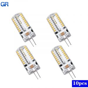 10 pi&egrave;ces/lot G4 ampoule LED 2W 3W 4W 5W 7W 9W AC DC12V 220V lampe &agrave; ma&iuml;s SMD2835 projecteur lustre