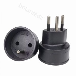 Bolantedz européen France vers suisse prises adaptateur de voyage prise 3 broches 10A 250V prise