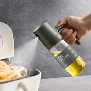 Bouteille de pulv&eacute;risation d'huile de 250ml, distributeurs d'huile de cuisson en verre &agrave; haute