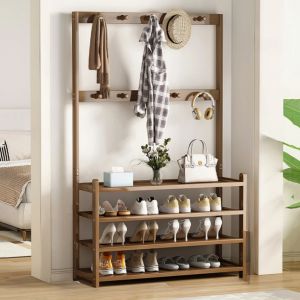 Cintre multi-ayer pour chaussures, porte-manteau d'angle, porte-manteau, porte-chapeau, une porte