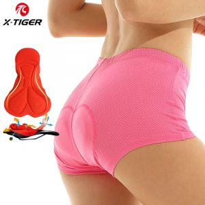 X-TIGER femmes sous-vêtements de cyclisme 3D Gel rembourré short d'équitation vtt antichoc