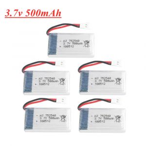 3,7 V 500 mAh 752540   Batterie Lipo pour Syma X5C X5C-1 X5 H5C X5SW M68 CX-30 K60 905 V931 RC,
