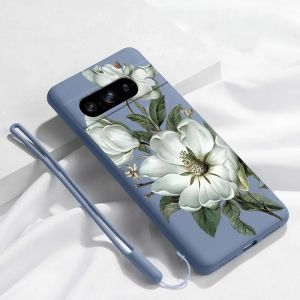 Pixel 8Pro fleurs parfumées Bracelet coque de téléphone en Silicone pour Google Pixel 8Pro 8 8A 3XL