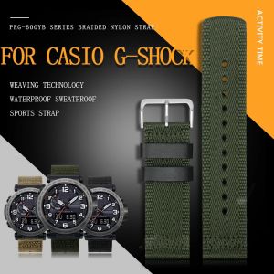Pour Casio PRG-600YB-3 PRG-650 PRW-6600 PRG-600YB série mâle nylon toile bracelet de montre armée