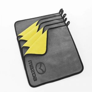 Serviette de lavage de voiture en coton, Logo de voiture, chiffon de nettoyage doux pour Mazda MX3