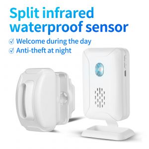 Sonnette de s&eacute;curit&eacute; domestique avec capteur de mouvement sans fil, 36 carillons, alarme de