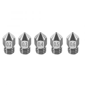 Tête d'impression d'extrudeuse de buse en acier inoxydable MK8, 1.75mm, pour imprimante 3D Anet A8