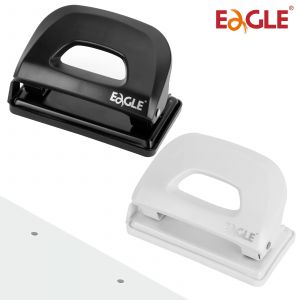 Perforateur de papier Eagle à 2 trous, capacité de 12 feuilles, avec récipient de résidus, Guides en