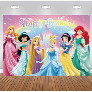 Toile de Fond Princesse Disney pour Photographie, Banni&egrave;re Photo, Jasmine, Poivre, Cendrillon,