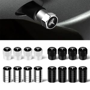 Bouchons de Valve de pneu de roue de voiture, tige d'air pour Tesla modèle S modèle X modèle Y