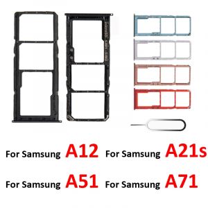 Plateau de carte Sim pour Samsung Galaxy A12 A125 A21s A217 A51 A515 A71 A715F A715 4G, nouvel