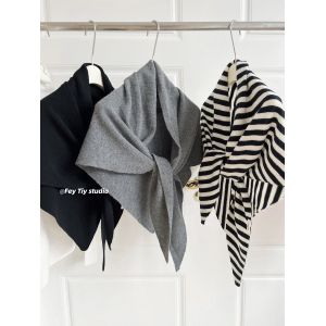 &Eacute;charpe triangulaire britannique pour femme, 100% laine, &eacute;charpe de luxe, polyvalente, super