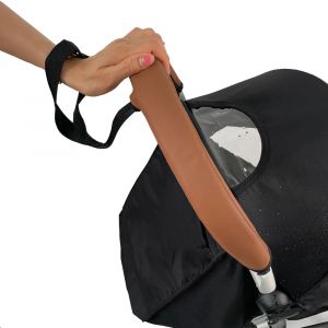 Accessoires de poussette pour bébé, housse de protection en cuir et accoudoir, barre de pare-chocs,