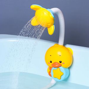 QWZ nouveaux jouets de bain bébé jeu d'eau modèle de canard robinet douche électrique jet d'eau