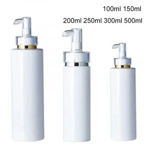 Bouteille &agrave; pompe vide en plastique, 100/150/200/250/300/500ml, 10 pi&egrave;ces, blanc clair, Lotion,