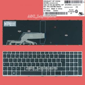 Nouveau clavier Clavier fran&ccedil;ais FR pour ordinateur portable HP Probook 450 G5 455 G5 470 G5, cadre