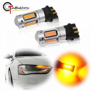 2 pi&egrave;ces Canbus PW24W PWY24W ampoule LED 3014 LED 30SMD DRL phares antibrouillard pour Audi BMW