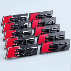 Insigne d'embl&egrave;me de calandre avant de voiture ABS, d&eacute;coration pour Audi Sline, ltS3, S4, S5, S7