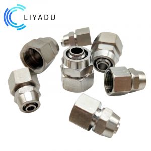 PC4 6 8 10 12mm tuyau Tube &agrave; M5 M6 1/8 1/4 3/8 1/2 trach&eacute;e rapide vis connecteur cuivre composants