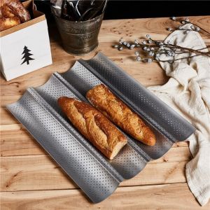 Poêles à pain antiadhésives, ustensiles de cuisson, plateau, outils de pâtisserie, moule à Baguette,
