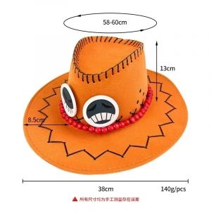 Dessin animé une pièce Portgas D Ace singe Luffy Trafalgar Law chapeau Cosplay adulte unisexe