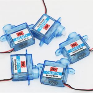 5 pi&egrave;ces PES GH-S37A 3.7g Servo Mini Micro Servo pour avion RC h&eacute;licopt&egrave;re bateau voiture
