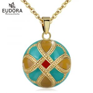 Eudora-Pendentif boule FTP original unique, boule Bola de grossesse, artisanat en émail, collier 3