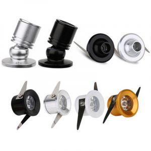 Mini Spot lumineux Led pour armoire, 1W, 3W, 110/220v, 12v DC, pour spectacle de bijoux, avec pilote