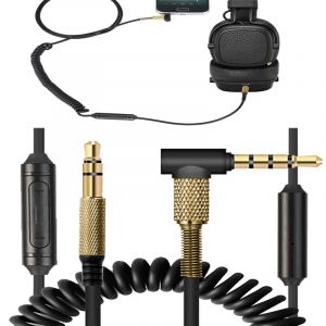 Câble audio à ressort pour Marshall Major II 2 3, moniteur MID, casque avec micro, contrôle du