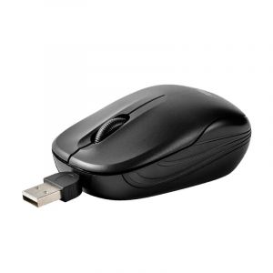 Souris filaire rétractable souris de jeu ordinateur de haute qualité 1000DPI souris optique noir