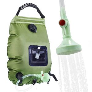 Sac de douche solaire 20L chauffage solaire ext&eacute;rieur Premium Camping sac de douche temp&eacute;rature de