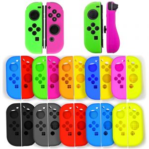 Nouveau pour Joy con Silicone caoutchouc peau housse pour commutateur Joycon contrôleur Protection