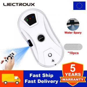 Liectroux YW610 Robot nettoyeur de vitres, pulvérisation d'eau ultrasonique, aspirateur robot
