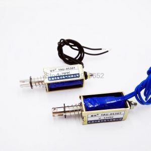 TAU-0530 DC12V 24V type push & pull cadre électro-aimant distance de voyage 10mm Force de maintien